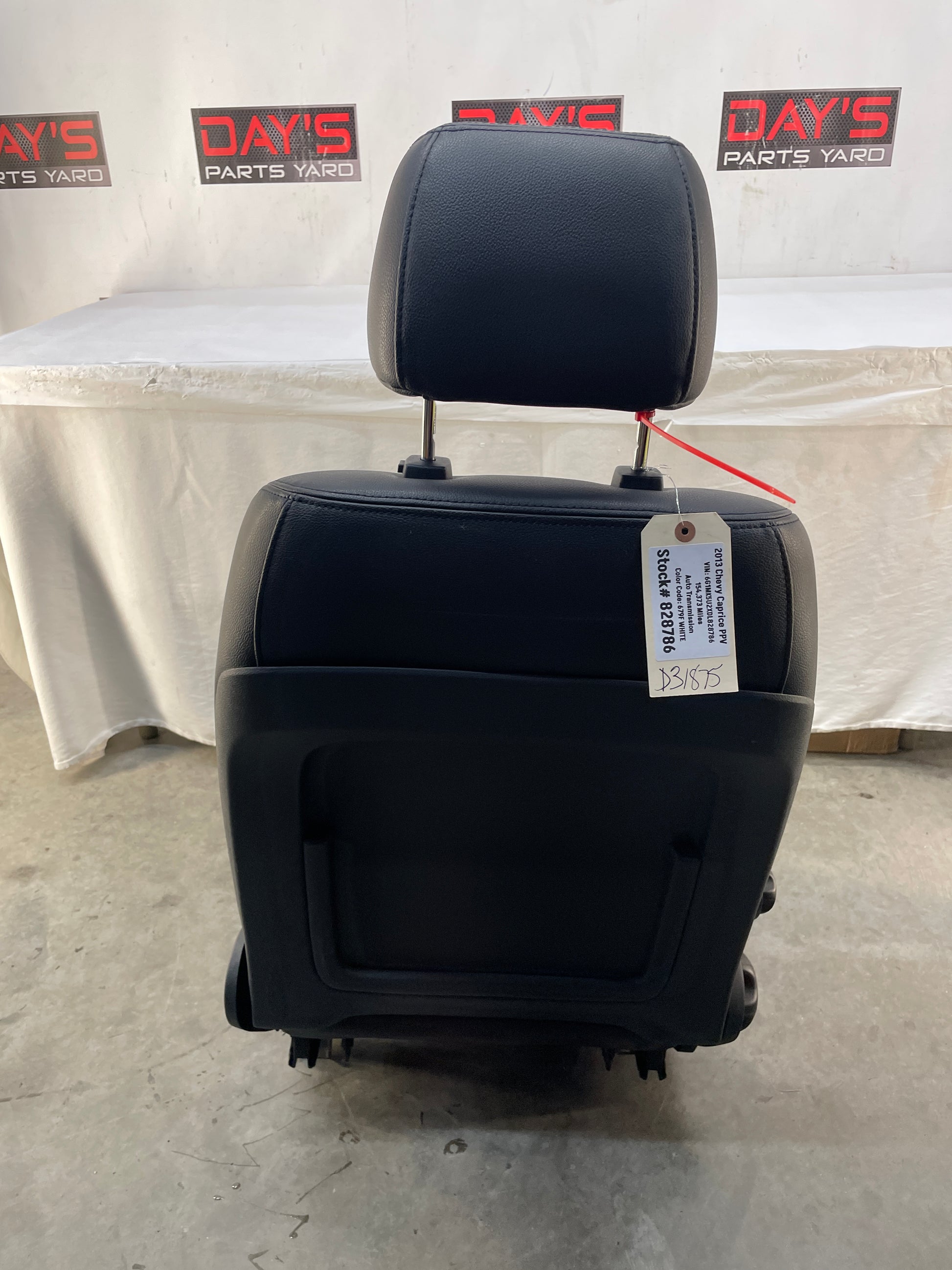 2013 Chevy Caprice PPV RH Passenger Front Seat Cloth OEM - Day's Parts Yard