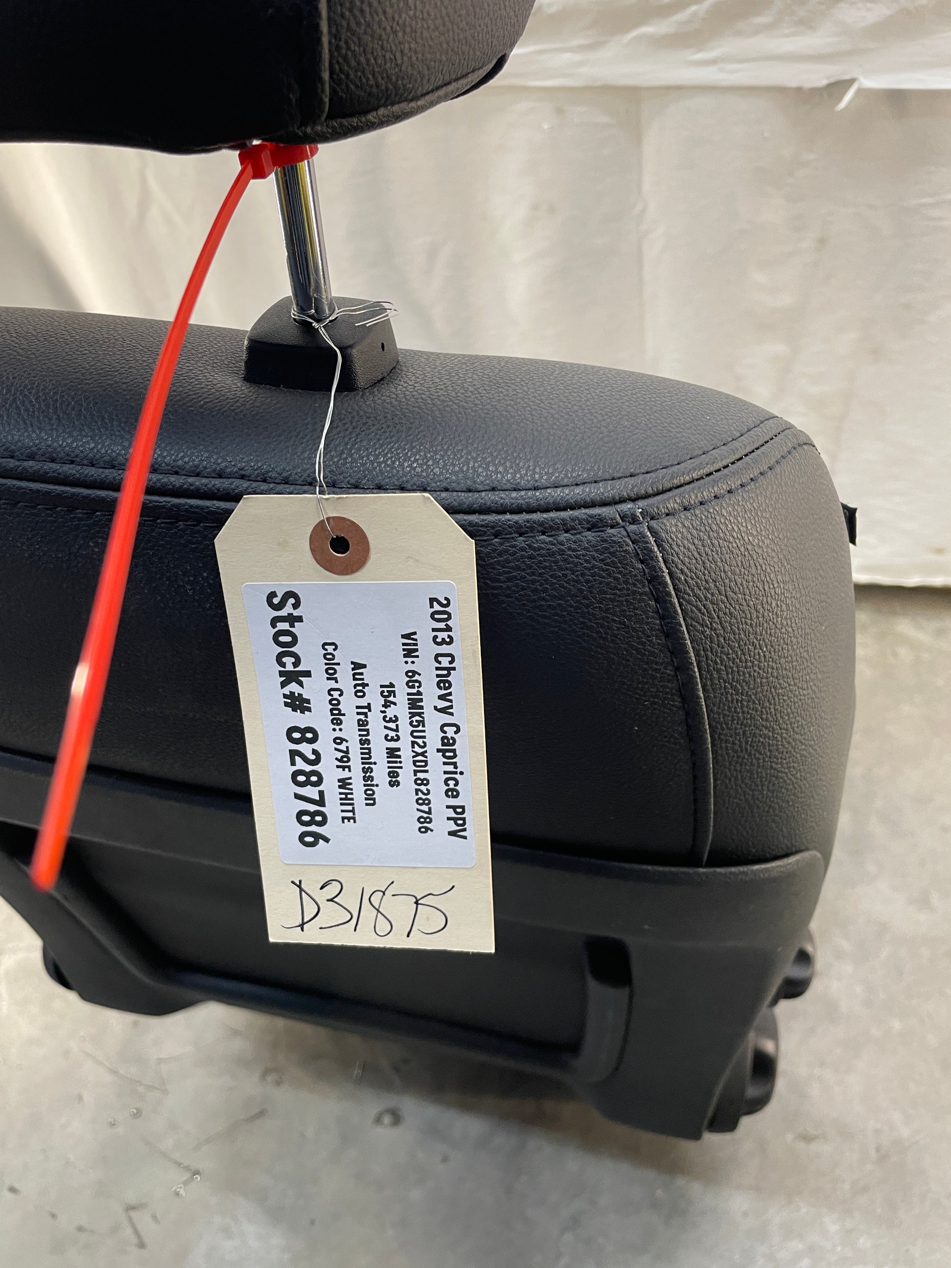 2013 Chevy Caprice PPV RH Passenger Front Seat Cloth OEM - Day's Parts Yard