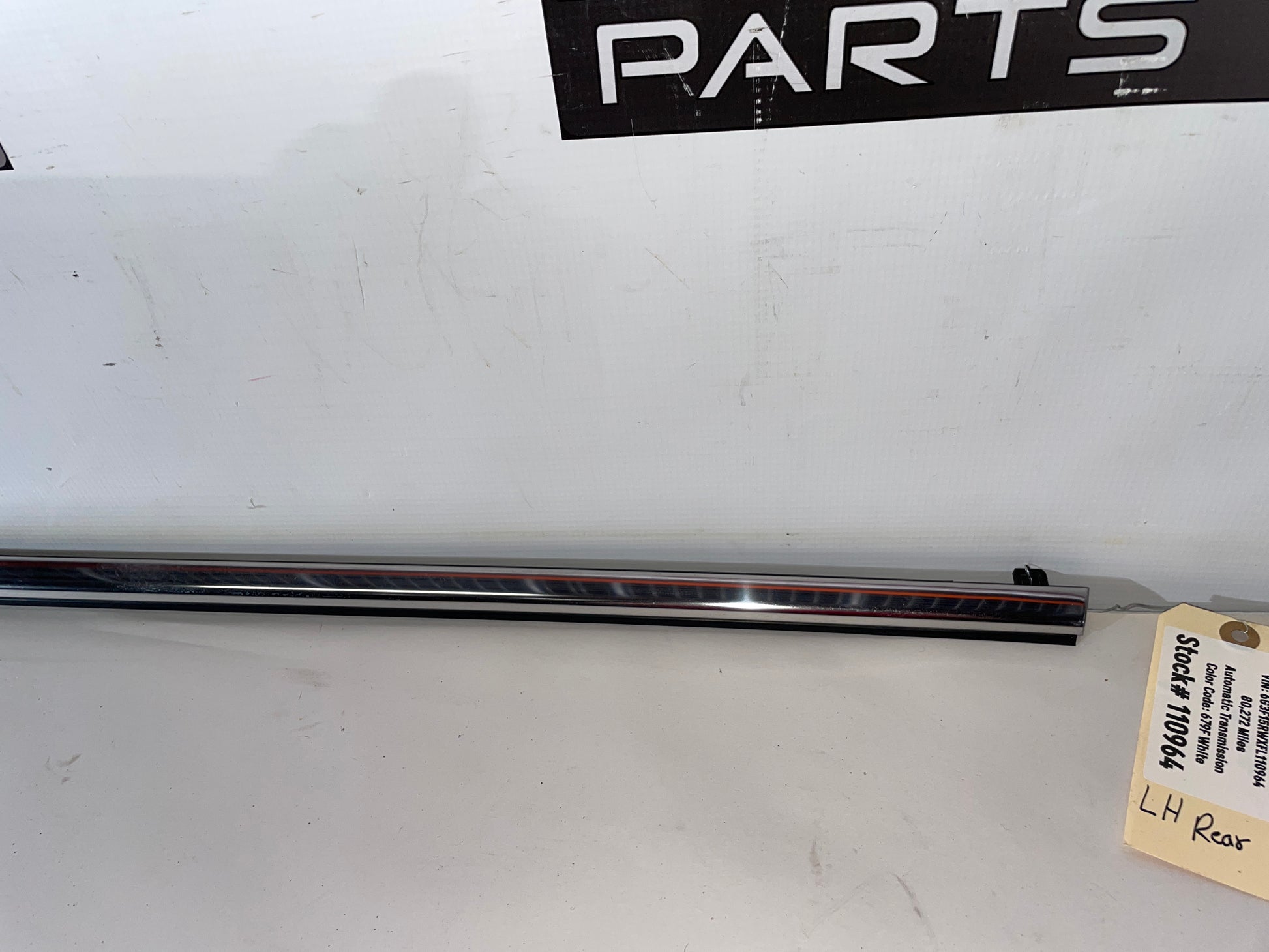 2015 Chevy SS Sedan RH Passenger Rear Window Belt Molding OEM - Day's Parts Yard