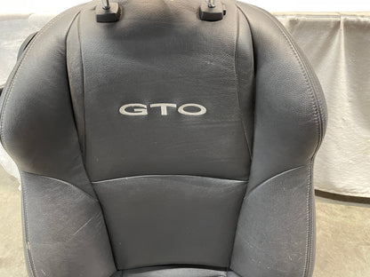 2006 Pontiac GTO Seats Fronts and Rears Black Leather OEM