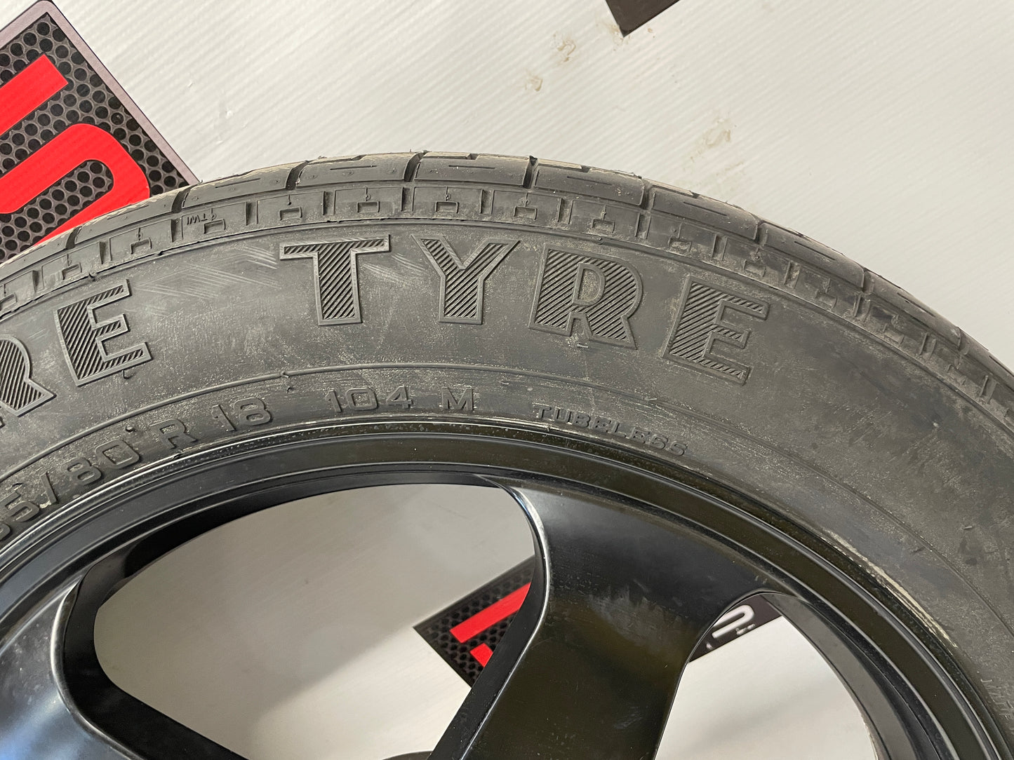 Modern Spare Wheel and Tire W/ Bag 18x4
