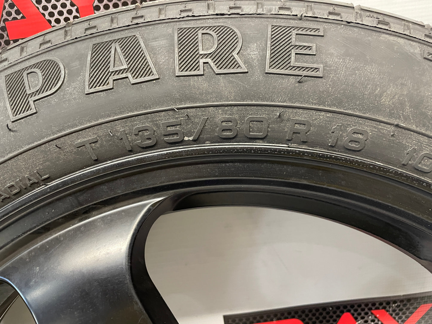 Modern Spare Wheel and Tire W/ Bag 18x4