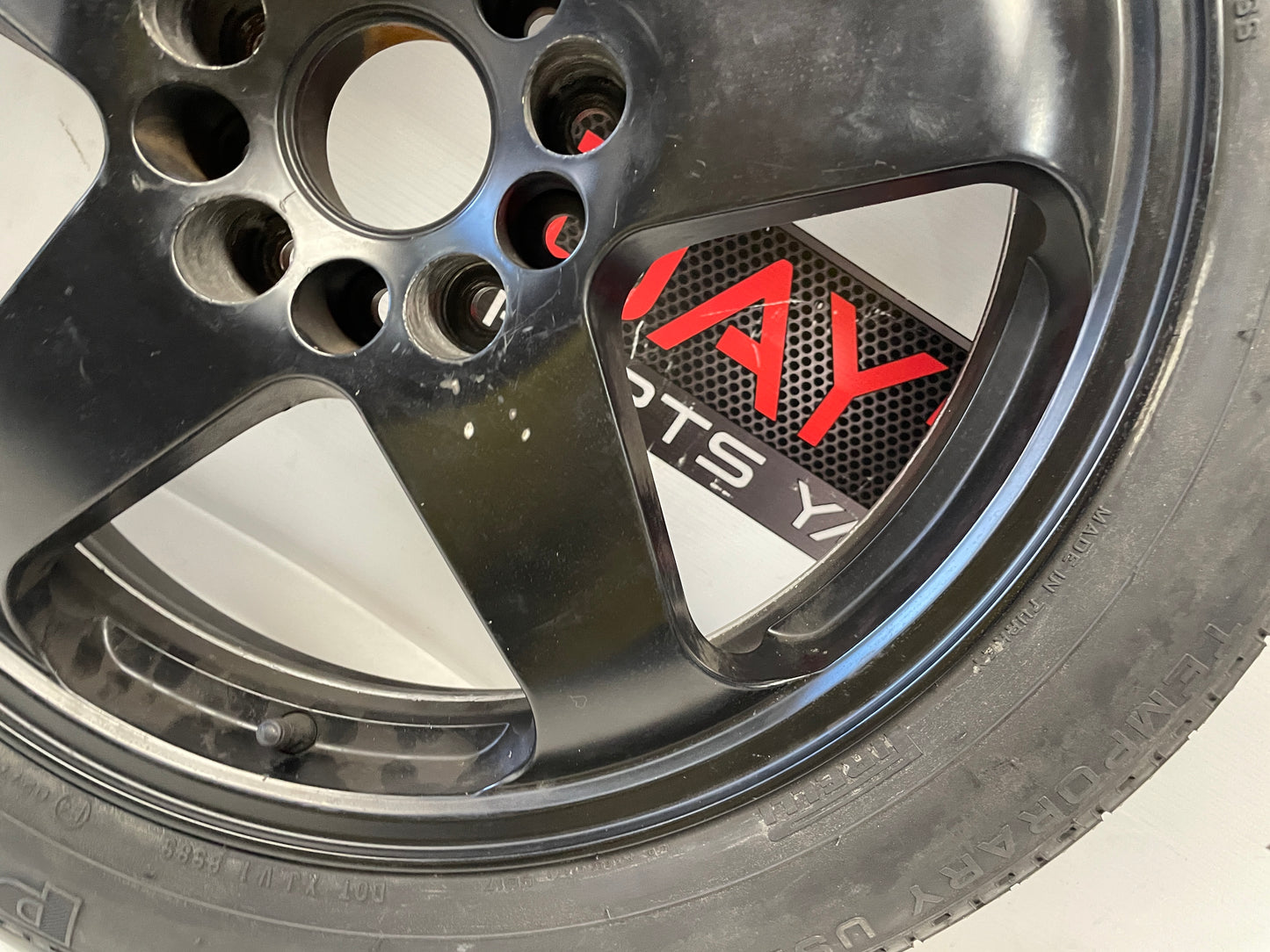 Modern Spare Wheel and Tire W/ Bag 18x4