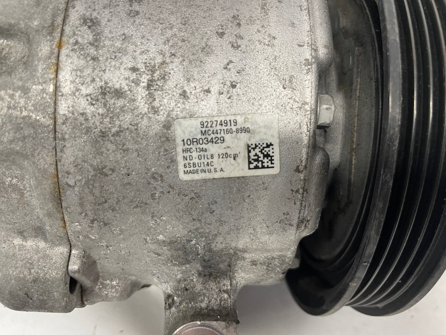 2015 Chevy SS Sedan AC A/C Air Conditioner Compressor OEM - Day's Parts Yard