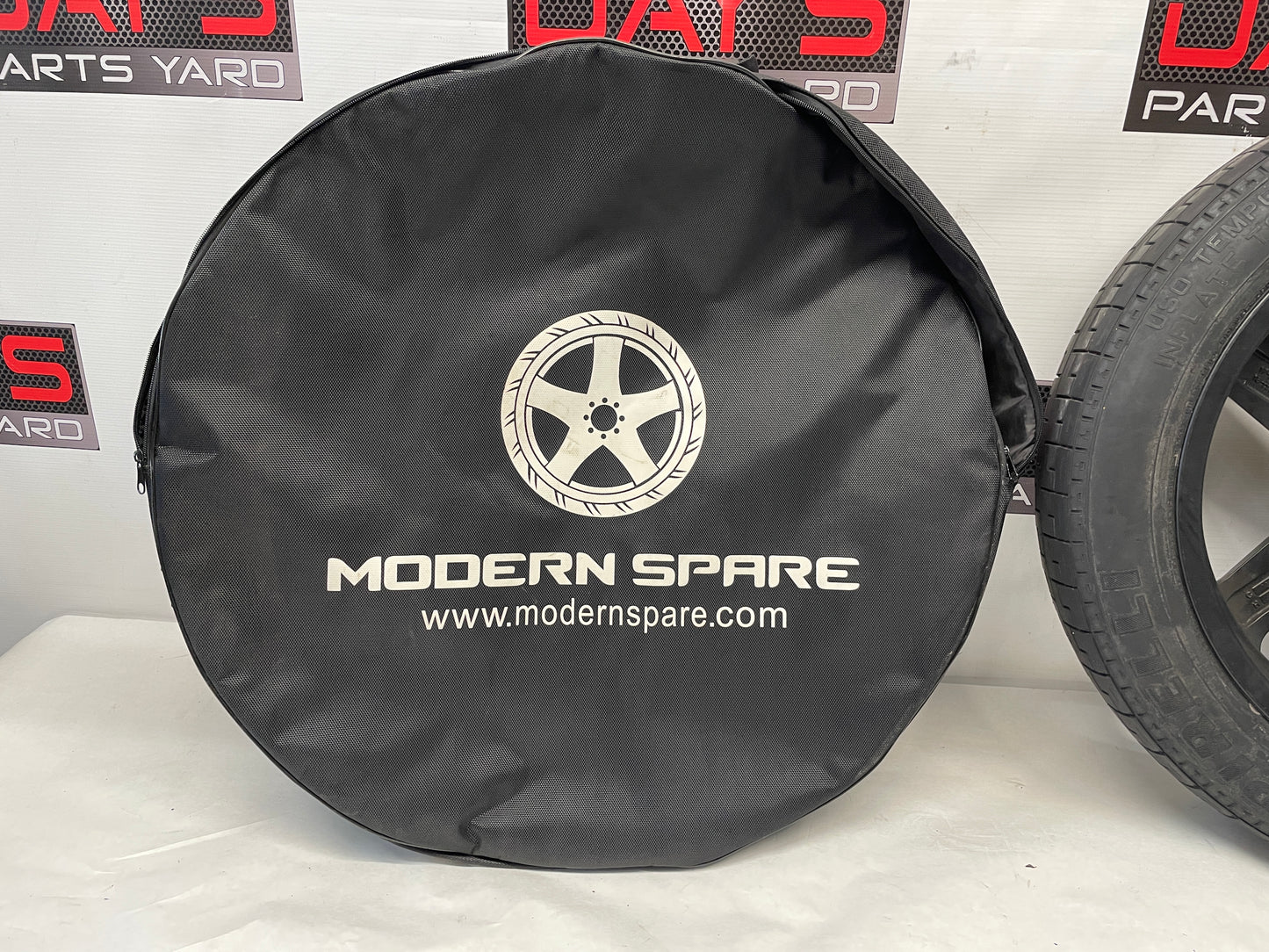 Modern Spare Wheel and Tire W/ Bag 18x4