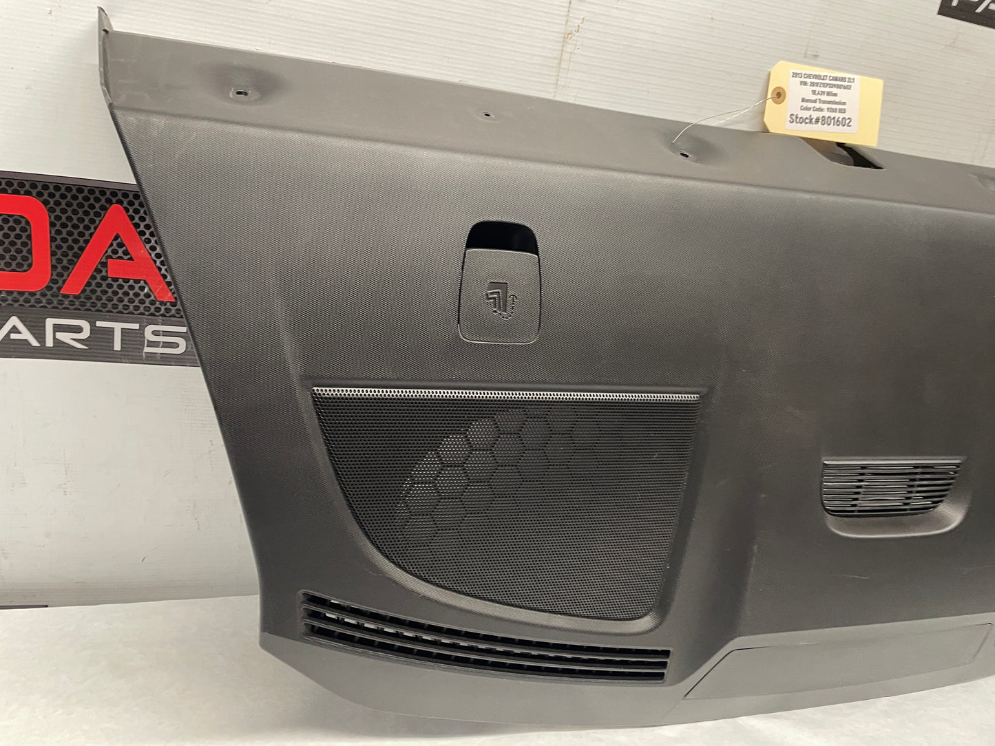 2013 Chevy Camaro ZL1 Rear Interior Deck Package Tray Window Panel Trim OEM - Day's Parts Yard