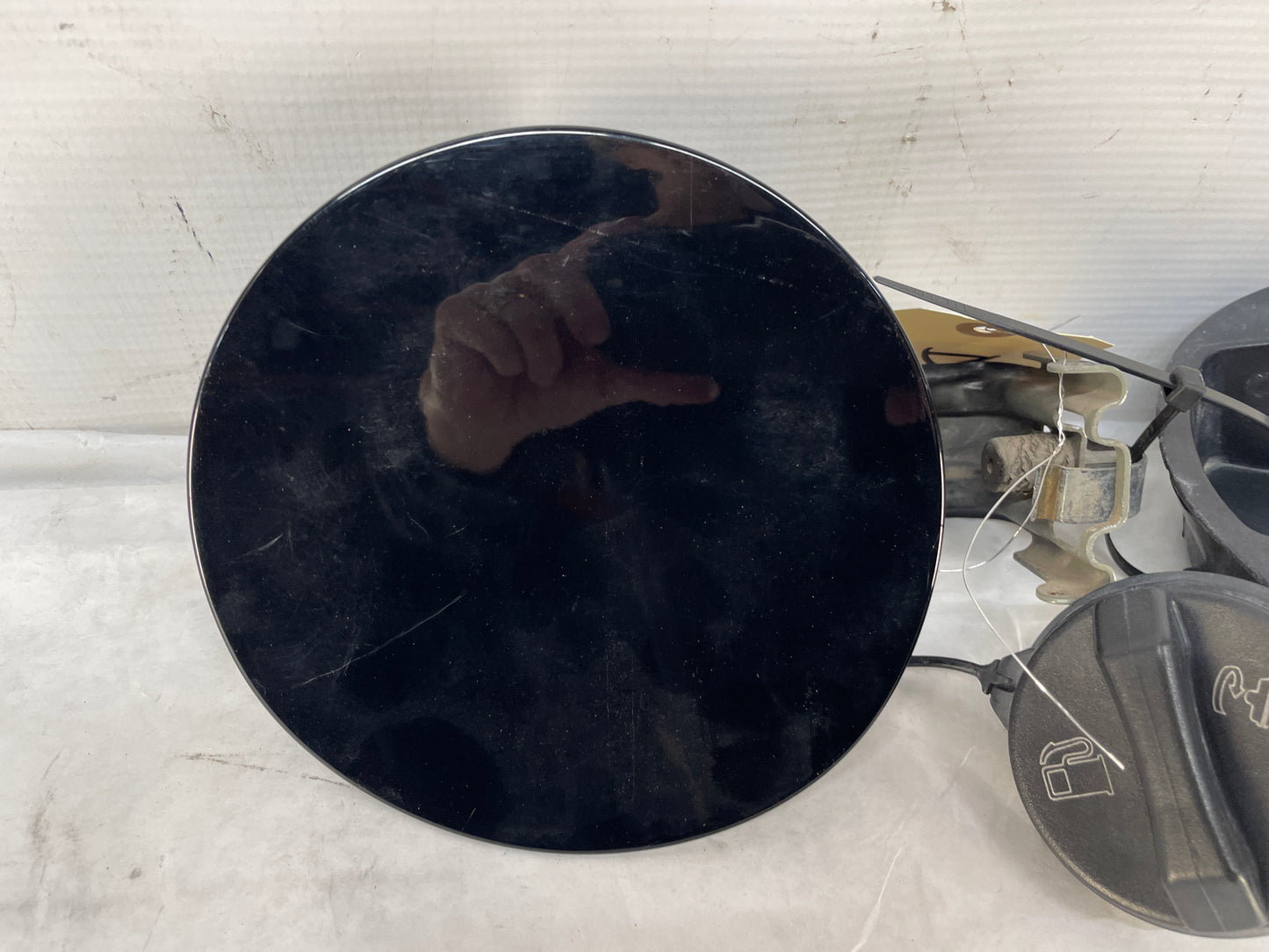 2010 Cadillac CTS-V Sedan Fuel Gas Lid Tank Door Cover w/ Cap Black OEM