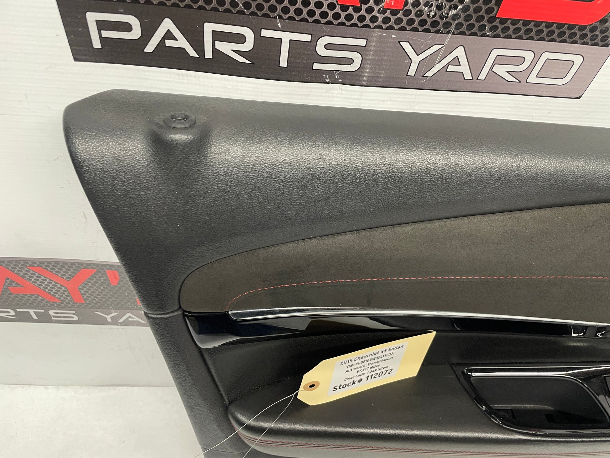 2015 Chevy SS Sedan LH Driver Front Interior Door Panel Trim OEM - Day's Parts Yard