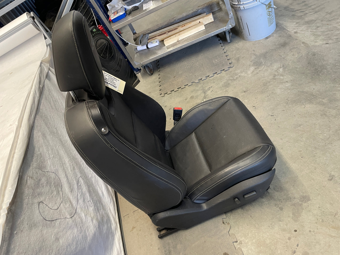 2011 Chevy Camaro 2SS RH Passenger Front Seat Black Leather OEM - Day's Parts Yard