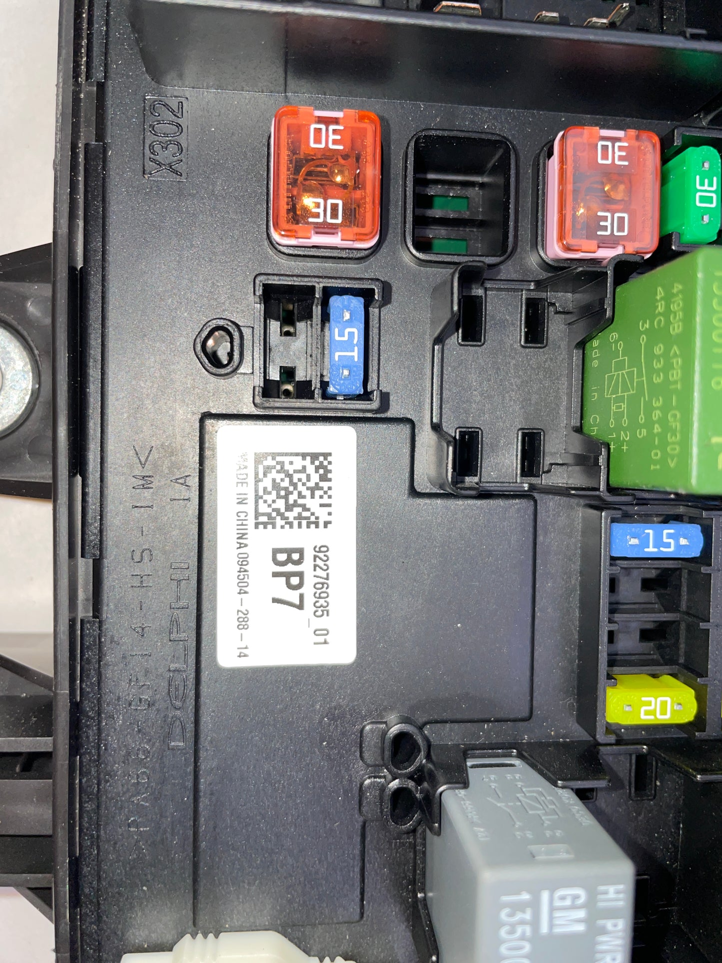 2015 Chevy SS Sedan Rear Fuse Relay Box OEM - Day's Parts Yard