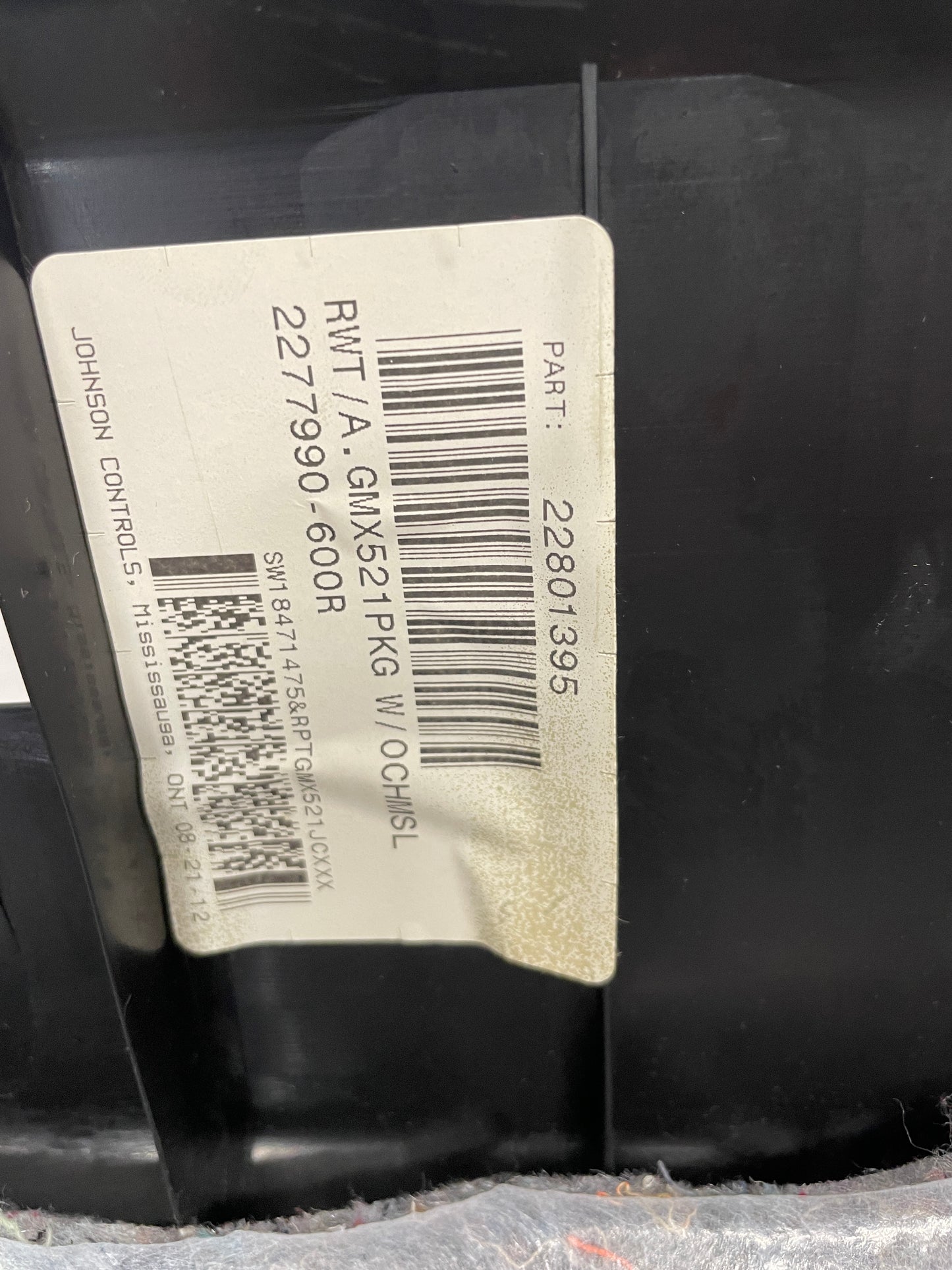 2013 Chevy Camaro ZL1 Rear Interior Deck Package Tray Window Panel Trim OEM - Day's Parts Yard