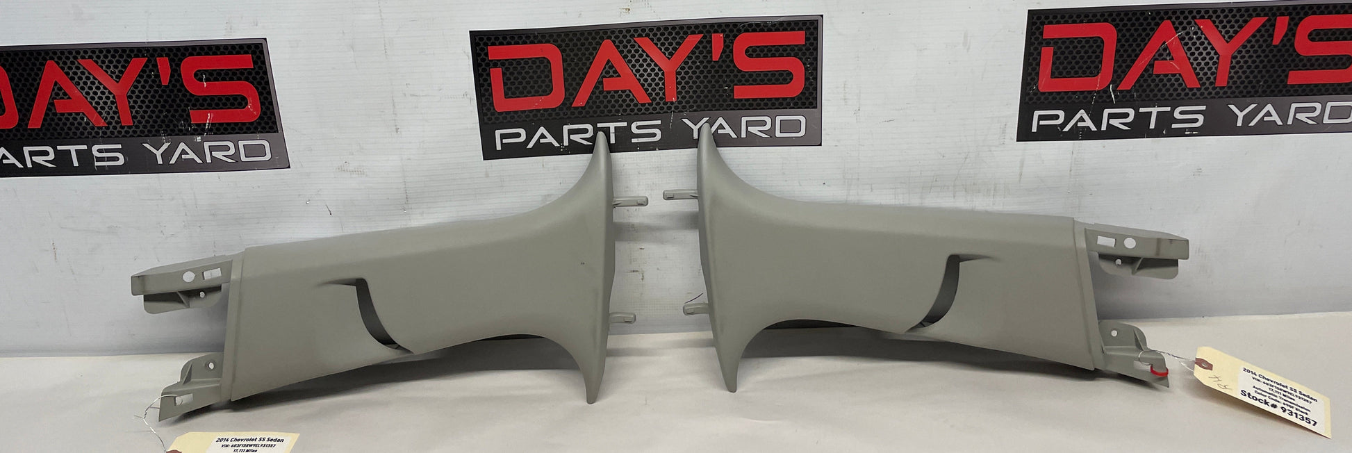 2014 Chevy SS Sedan RH & LH Upper Interior B Pillar Trim Panel OEM - Day's Parts Yard