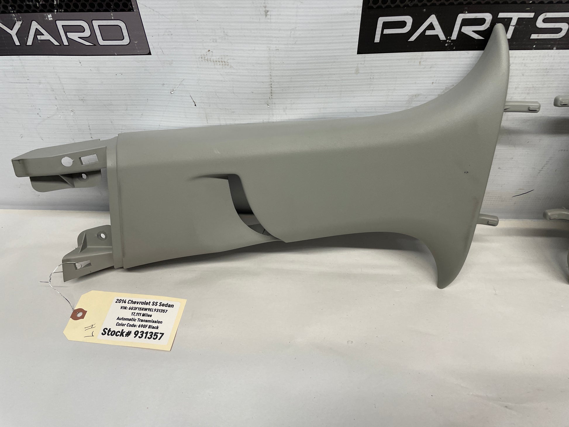 2014 Chevy SS Sedan RH & LH Upper Interior B Pillar Trim Panel OEM - Day's Parts Yard