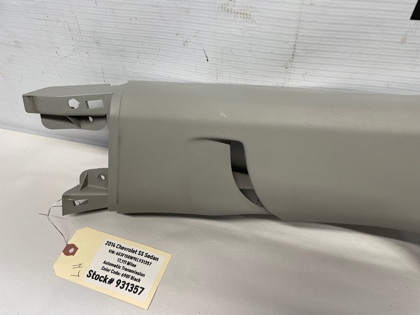 2014 Chevy SS Sedan RH & LH Upper Interior B Pillar Trim Panel OEM - Day's Parts Yard