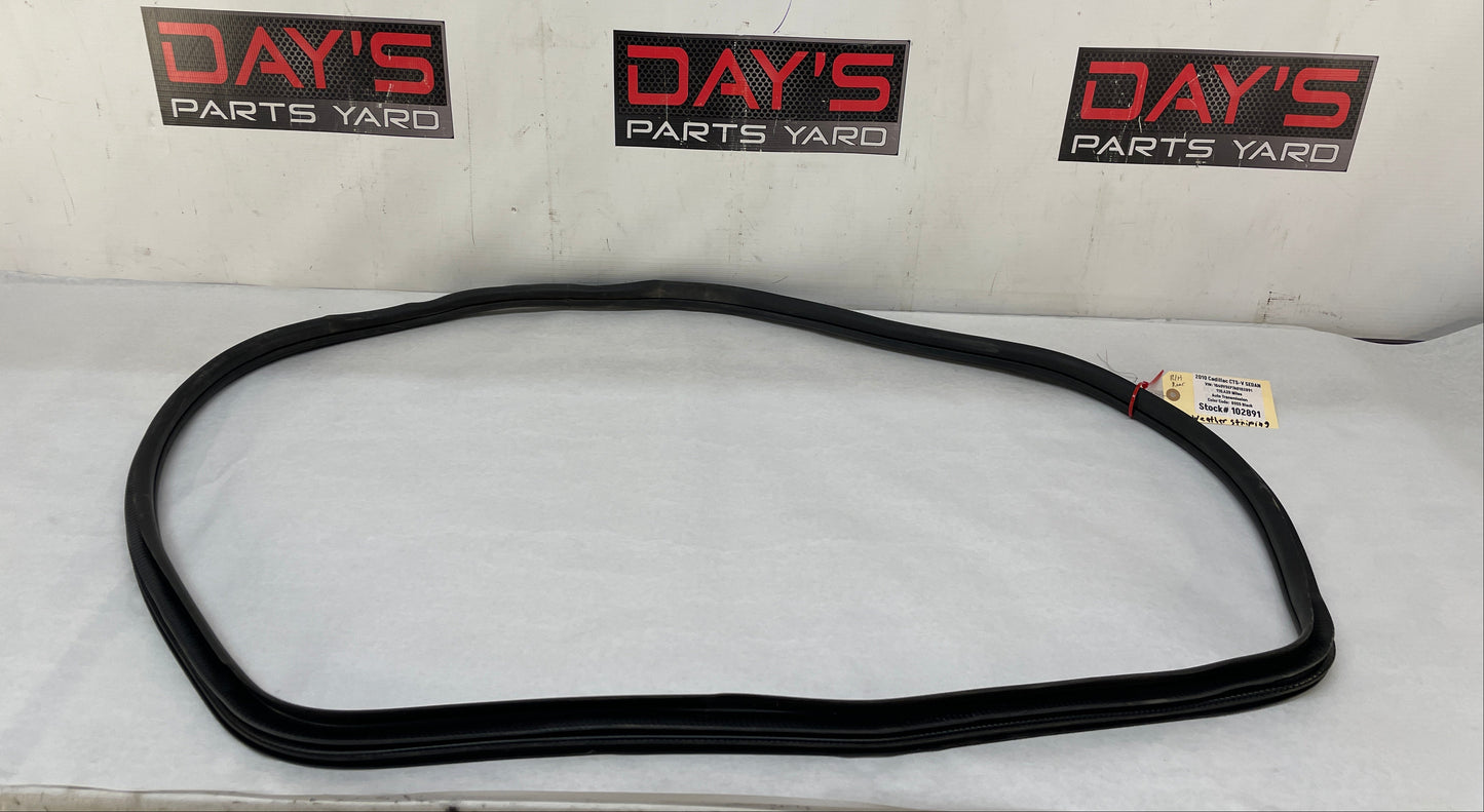 2010 Cadillac CTS-V Sedan RH Passenger Rear Door Weather Strip Rubber Seal OEM