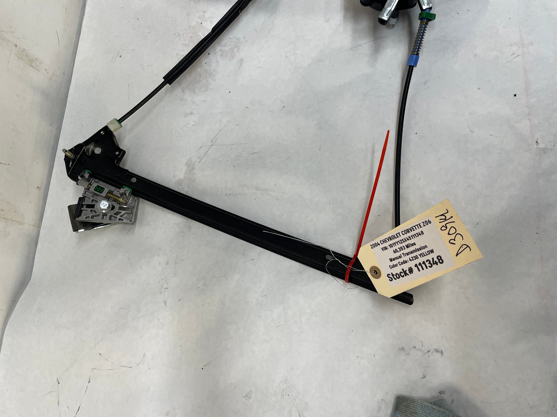2004 Chevy C5 Corvette Z06 RH Passenger Window Regulator w/ Motor OEM - Day's Parts Yard