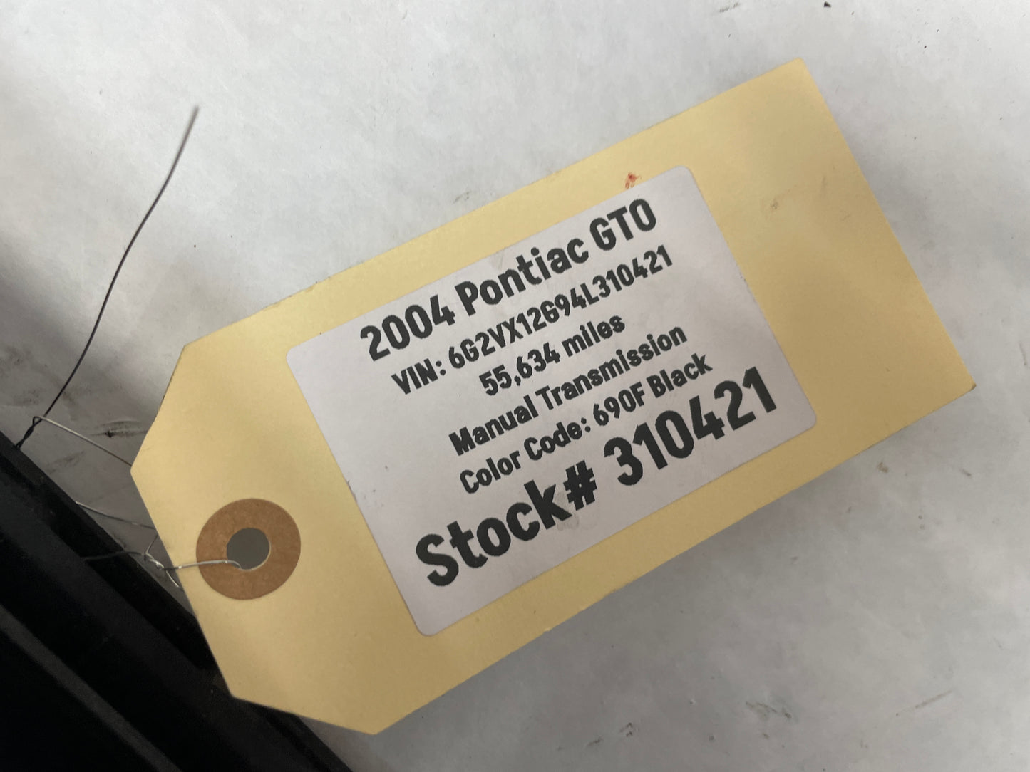 2004 Pontiac GTO Front Lower Grille OEM - Day's Parts Yard