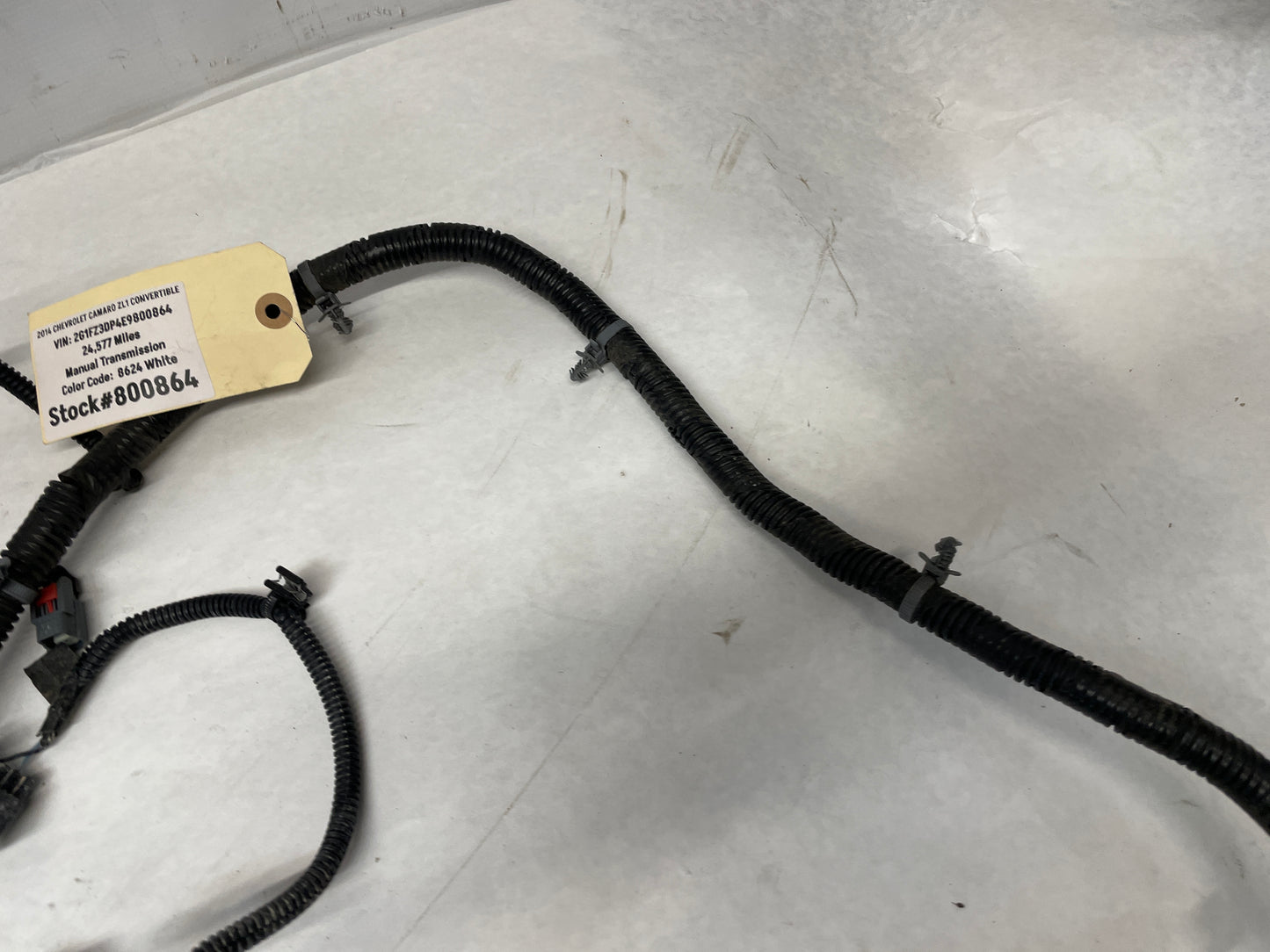 2014 Chevy Camaro ZL1 Engine Bay Head Lamp Light Firewall Wire Wiring Harness OEM
