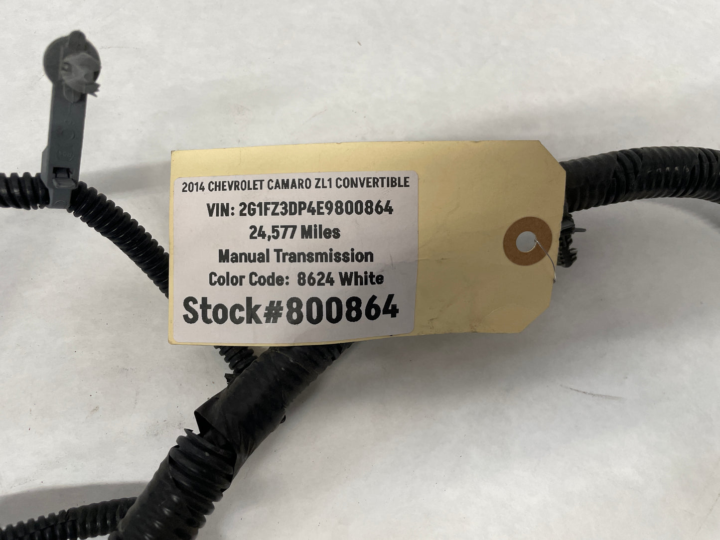 2014 Chevy Camaro ZL1 Engine Bay Head Lamp Light Firewall Wire Wiring Harness OEM
