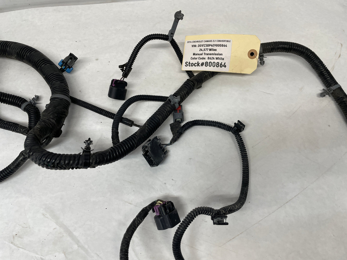 2014 Chevy Camaro ZL1 Engine Bay Head Lamp Light Firewall Wire Wiring Harness OEM
