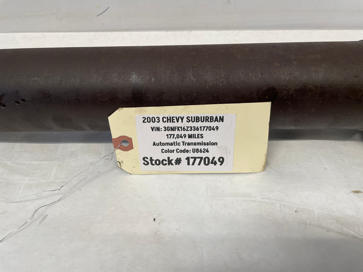 2003 Chevy Suburban Front Drive Prop Shaft Driveshaft OEM - Day's Parts Yard