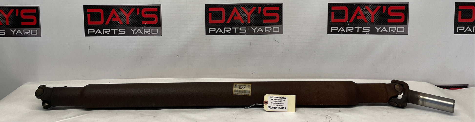 2003 Chevy Suburban Driveshaft Drive Shaft OEM - Day's Parts Yard