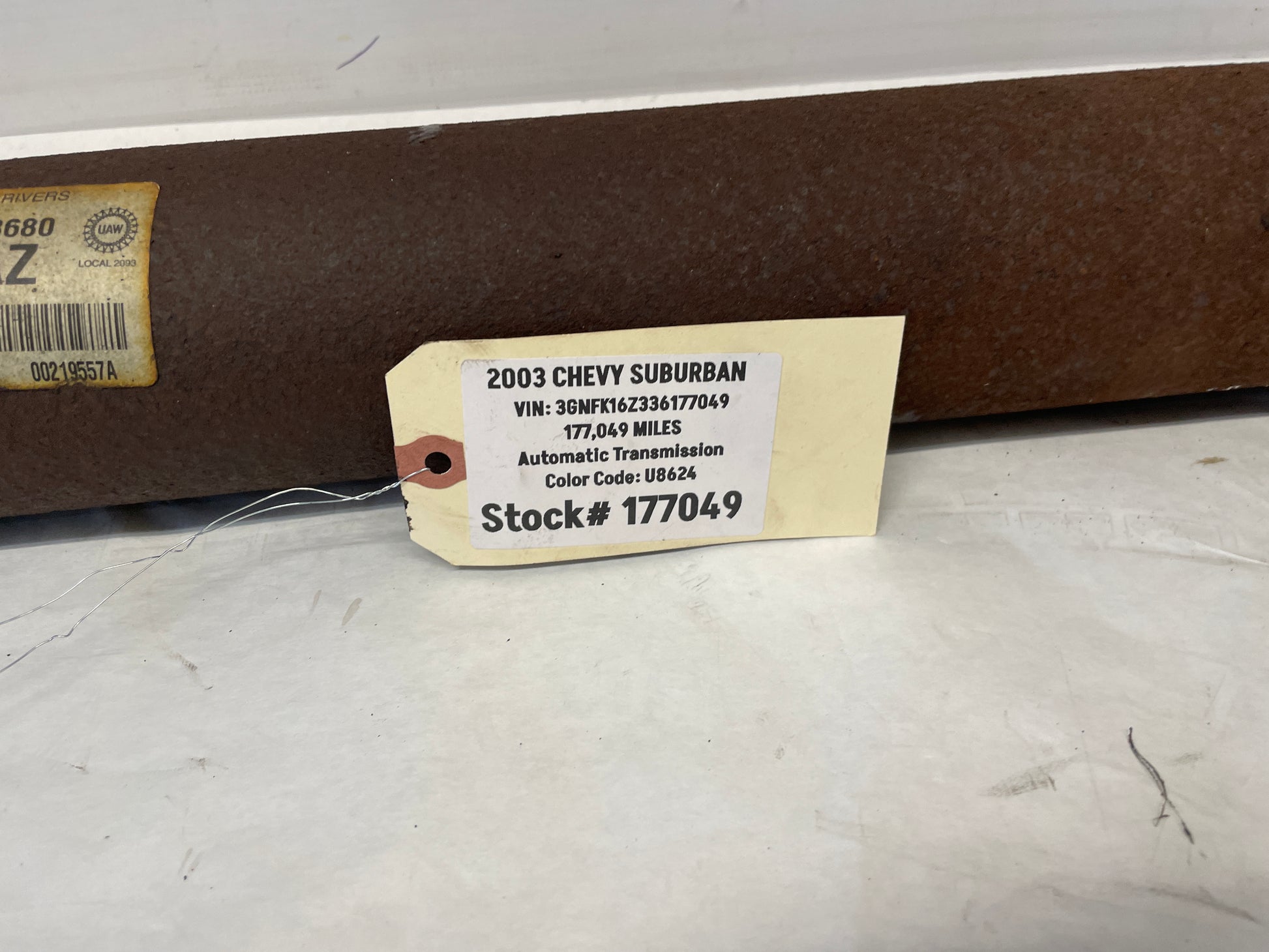 2003 Chevy Suburban Driveshaft Drive Shaft OEM - Day's Parts Yard