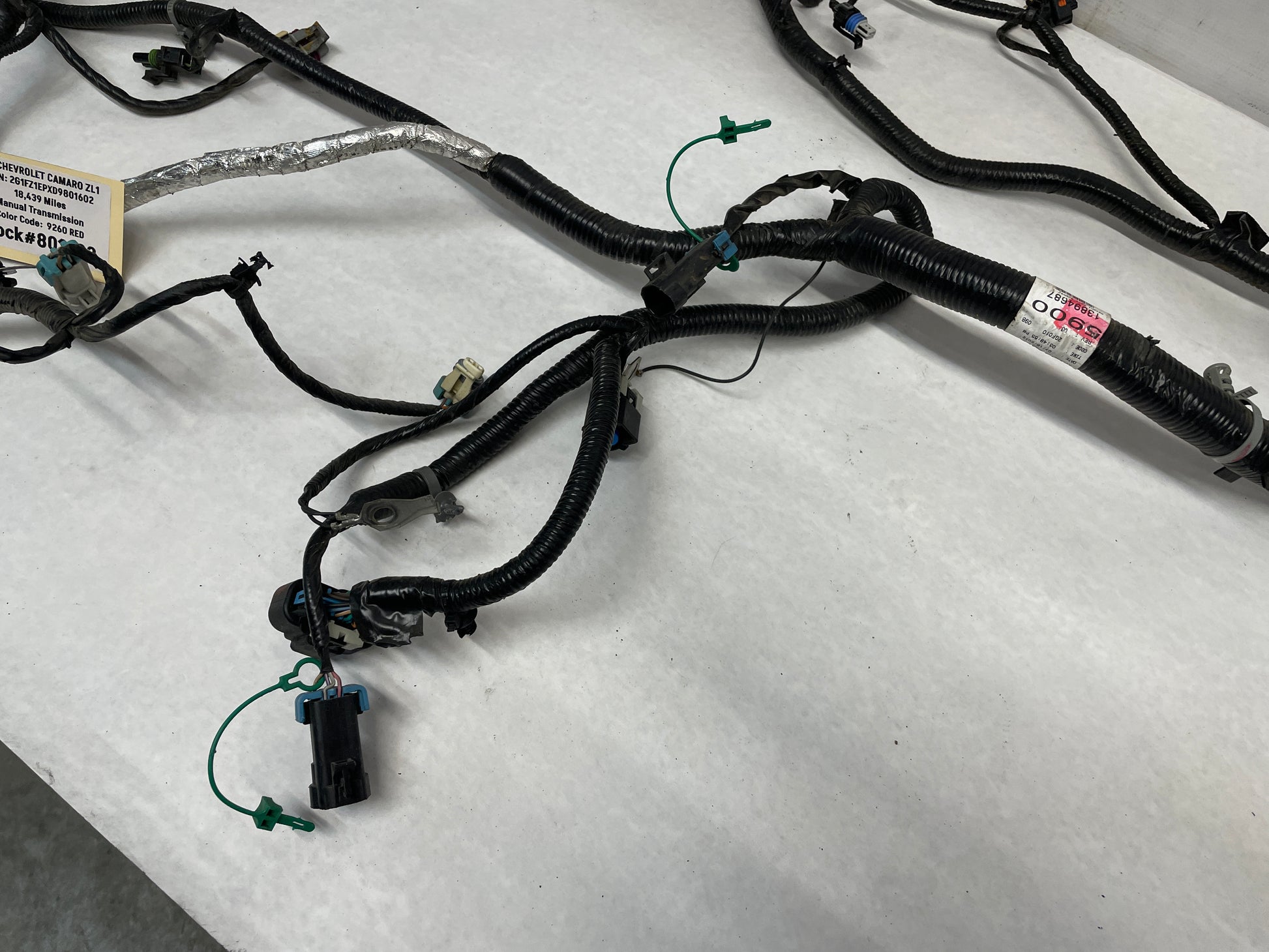 2013 Chevy Camaro ZL1 Engine Motor Transmission Wiring Wire Harness OEM - Day's Parts Yard