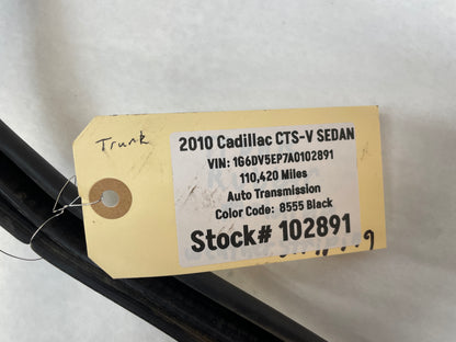2010 Cadillac CTS-V Sedan Trunk Deck Lid Weather Strip Rubber Seal OEM