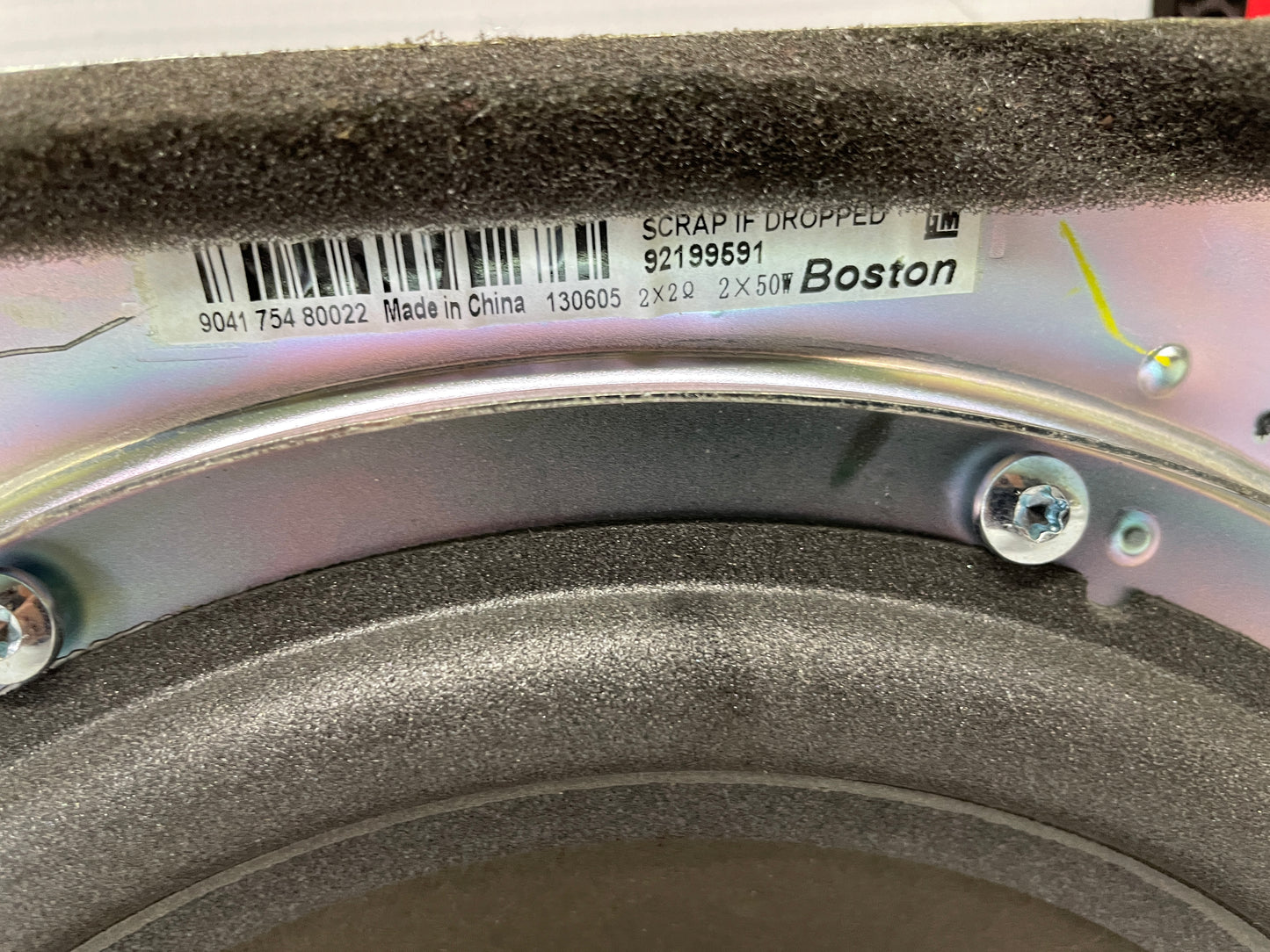 2014 Chevy Camaro ZL1 Convertible Subwoofer Speaker OEM