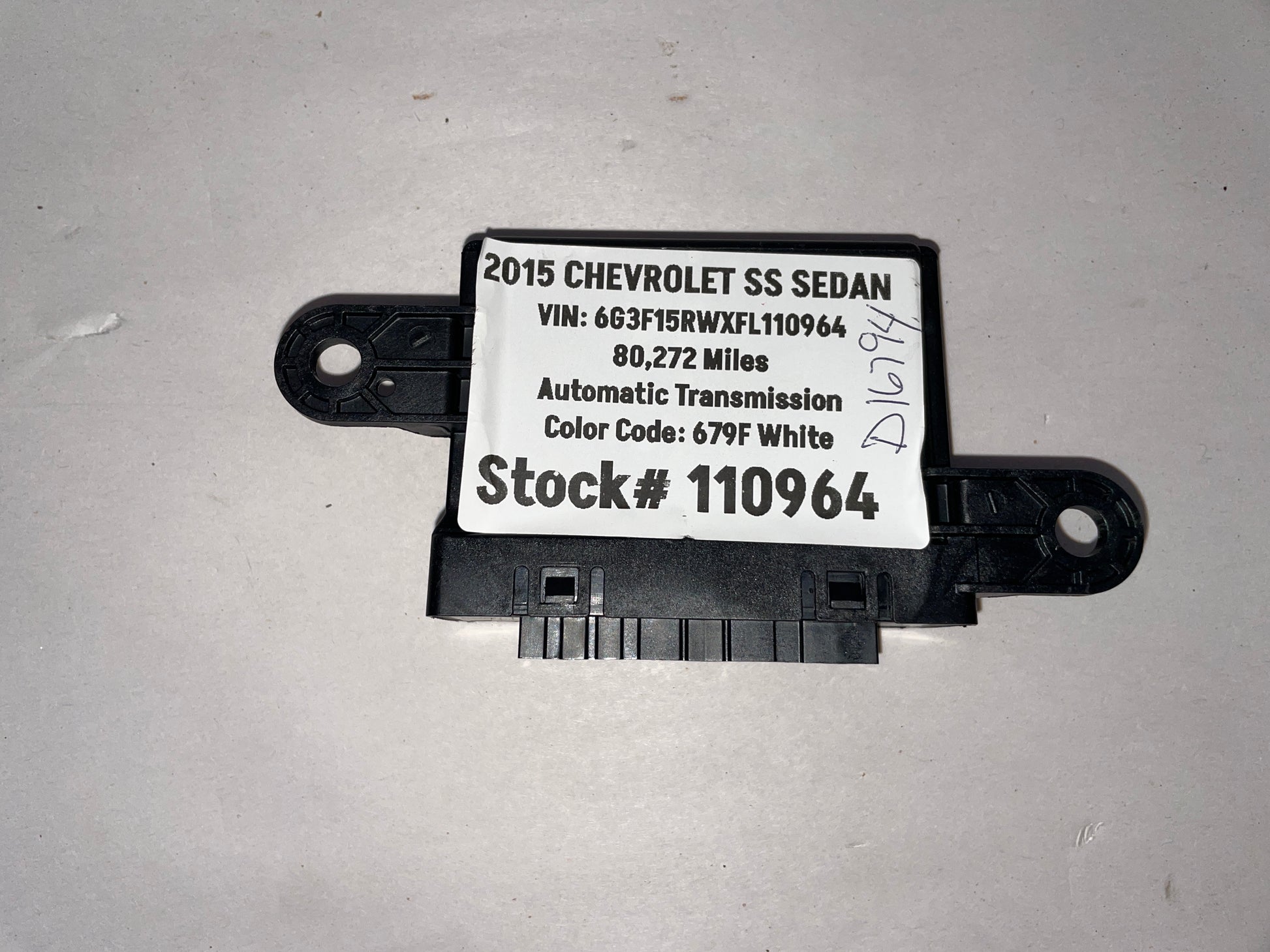 2015 Chevy SS Sedan Parking Assist Control Module OEM - Day's Parts Yard