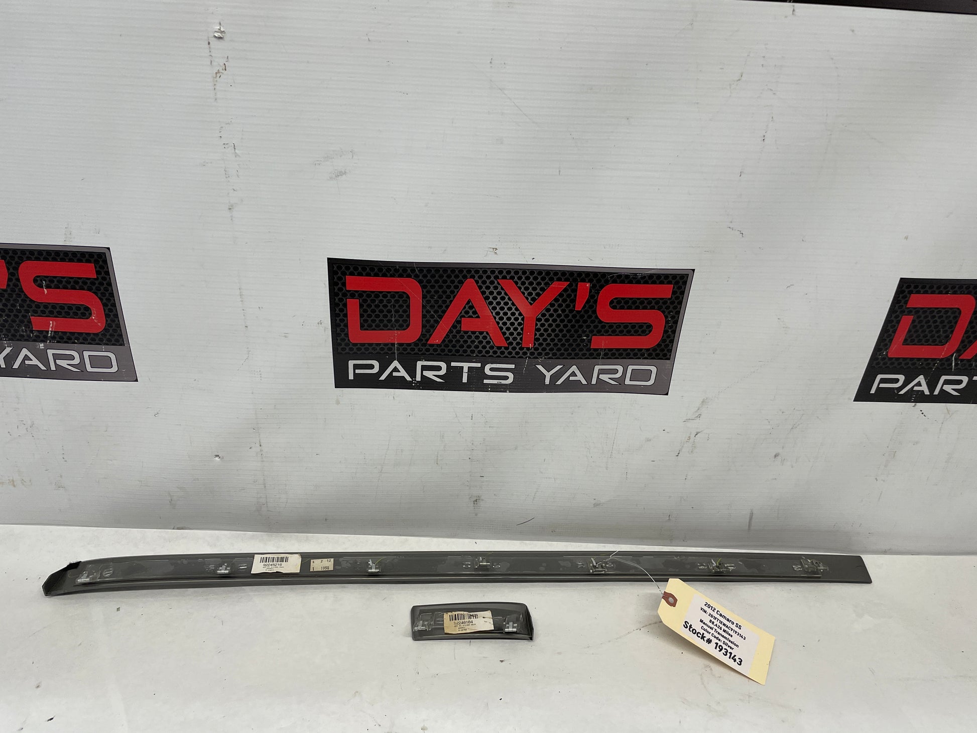 2012 Chevy Camaro SS Silver Dash Trim Applique Panel Moldings OEM - Day's Parts Yard