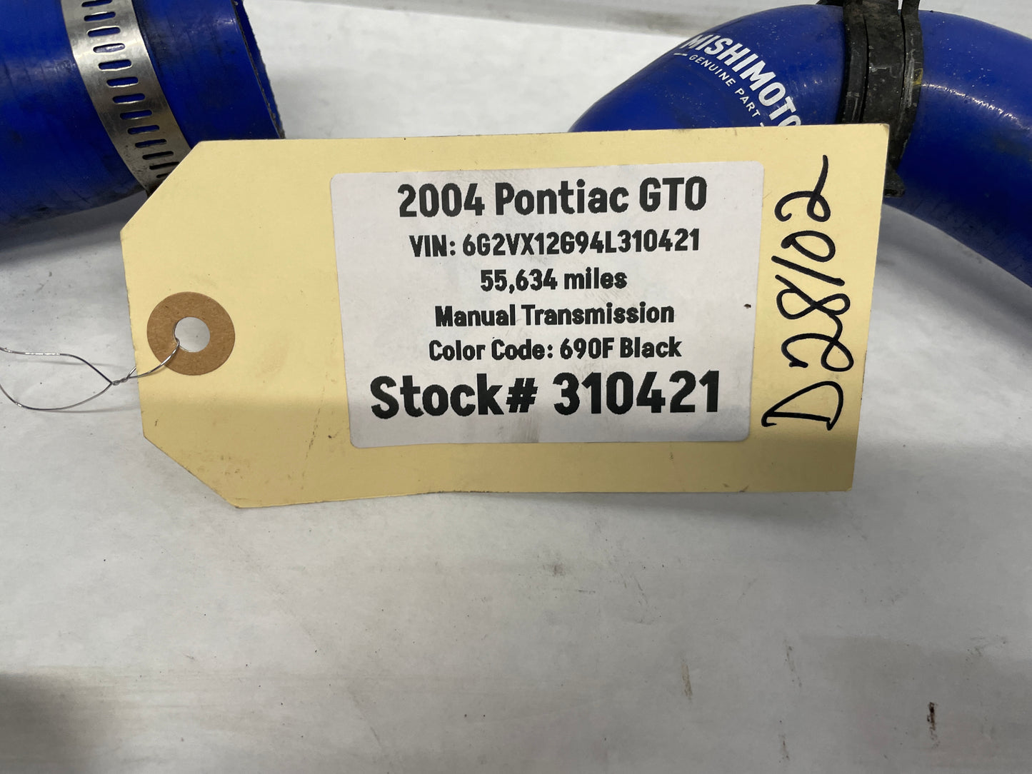 2004 Pontiac GTO Mishimoto Hoses - Day's Parts Yard