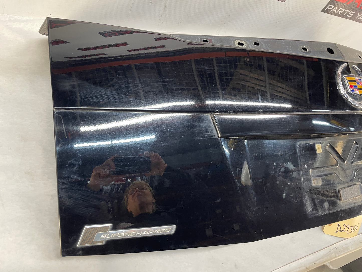 2010 Cadillac CTS-V Sedan Trunk Deck Lid Black OEM