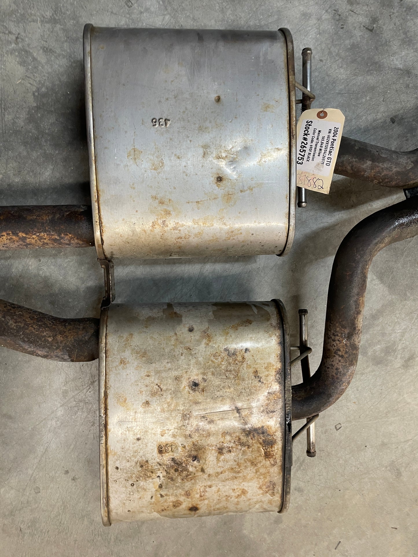 2004 Pontiac GTO Complete Exhaust Factory OEM - Day's Parts Yard