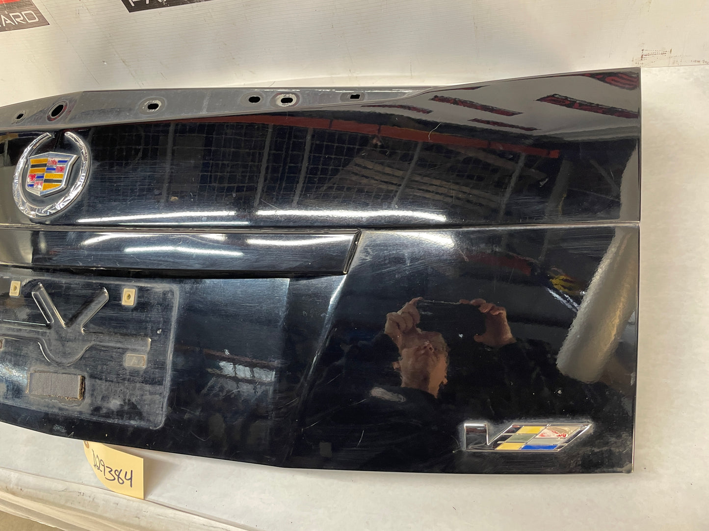 2010 Cadillac CTS-V Sedan Trunk Deck Lid Black OEM