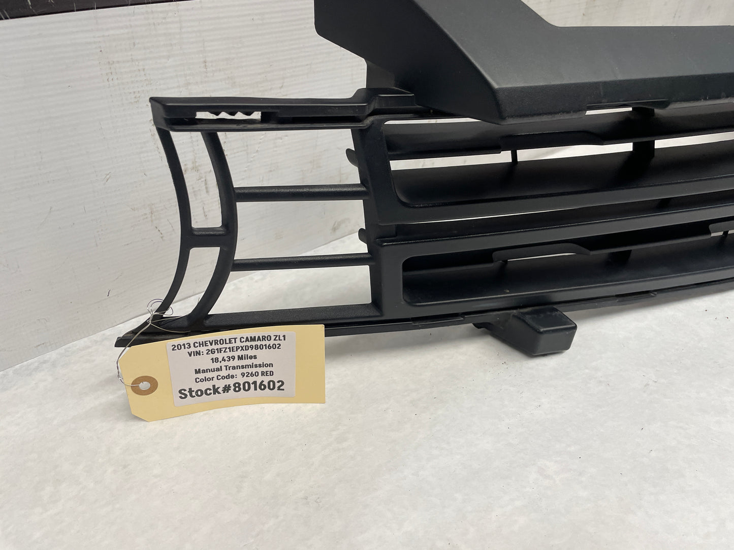 2013 Chevy Camaro ZL1 Front Bumper Fascia Upper Plastic Grille OEM - Day's Parts Yard