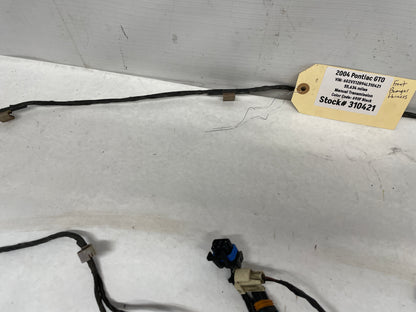 2004 Pontiac GTO Front Bumper Fog Light Lamp Wire Wiring Harness OEM - Day's Parts Yard
