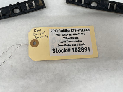 2010 Cadillac CTS-V Sedan RH & LH Rear Bumper Fascia Bracket Guide OEM