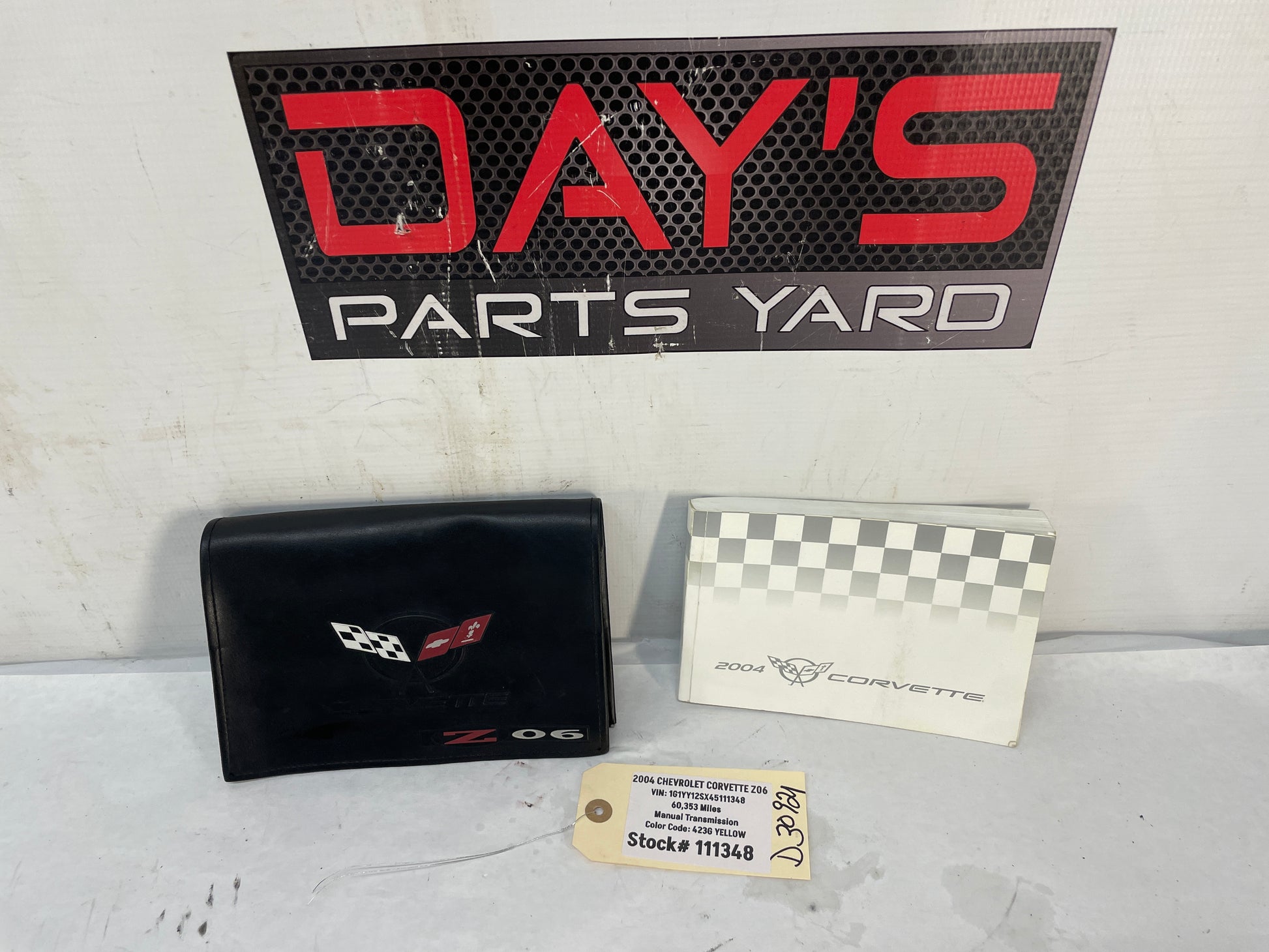 2004 Chevy C5 Corvette Z06 Owners Manual Book Booklet OEM - Day's Parts Yard