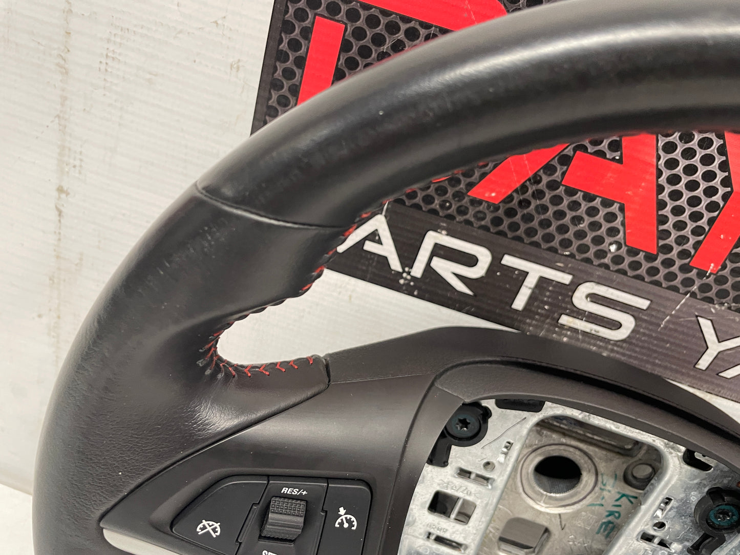 2013 Chevy Camaro ZL1 Steering Wheel w/ Buttons Black Leather OEM - Day's Parts Yard