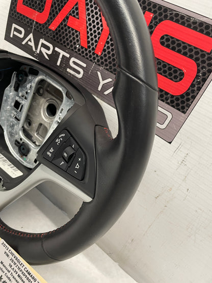 2013 Chevy Camaro ZL1 Steering Wheel w/ Buttons Black Leather OEM - Day's Parts Yard