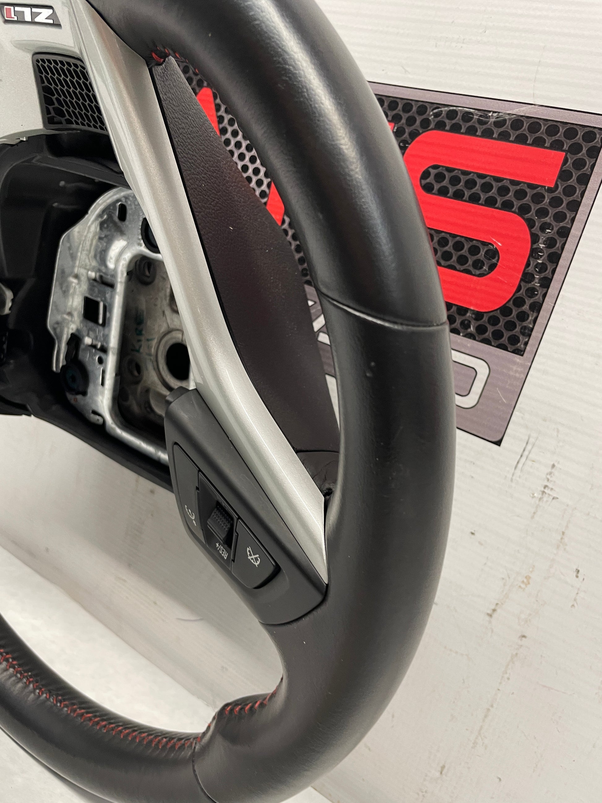 2013 Chevy Camaro ZL1 Steering Wheel w/ Buttons Black Leather OEM - Day's Parts Yard