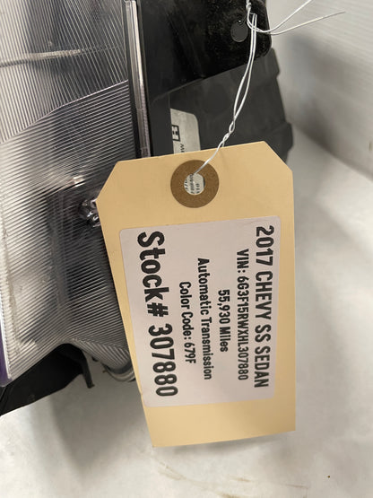 2017 Chevy SS Sedan RH Passenger Head Light Lamp Headlight OEM