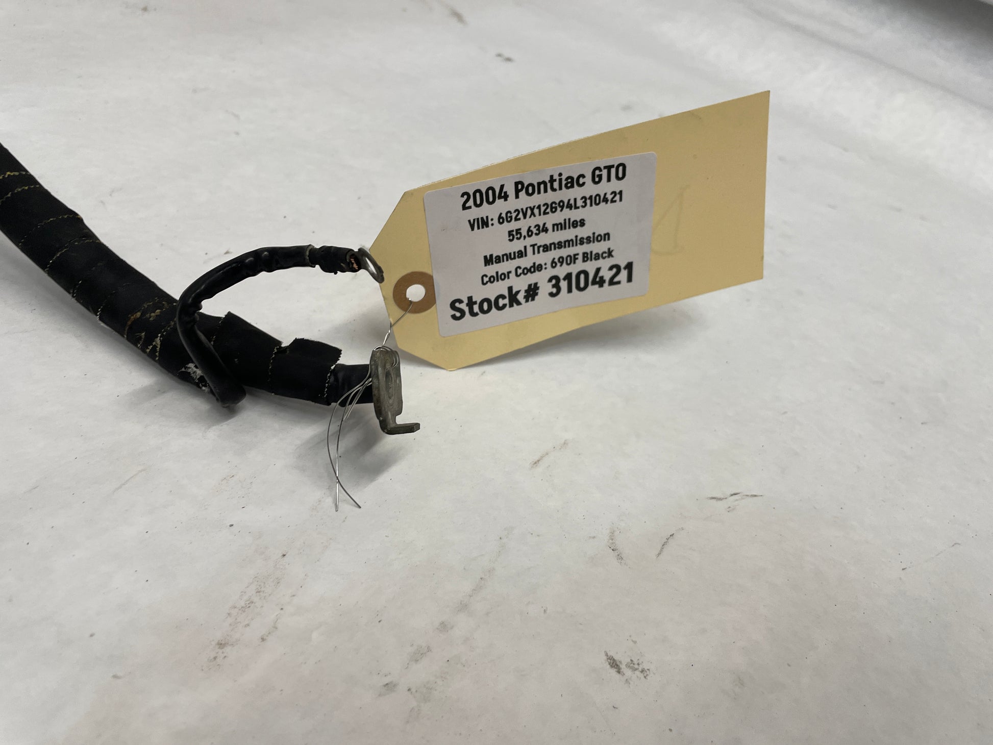 2004 Pontiac GTO Starter Alternator Positive Negative Battery Cable Wire Wiring Harness OEM - Day's Parts Yard
