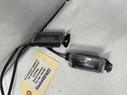 2013 Chevy Camaro ZL1 RH & LH License Plate Tag Lights OEM - Day's Parts Yard