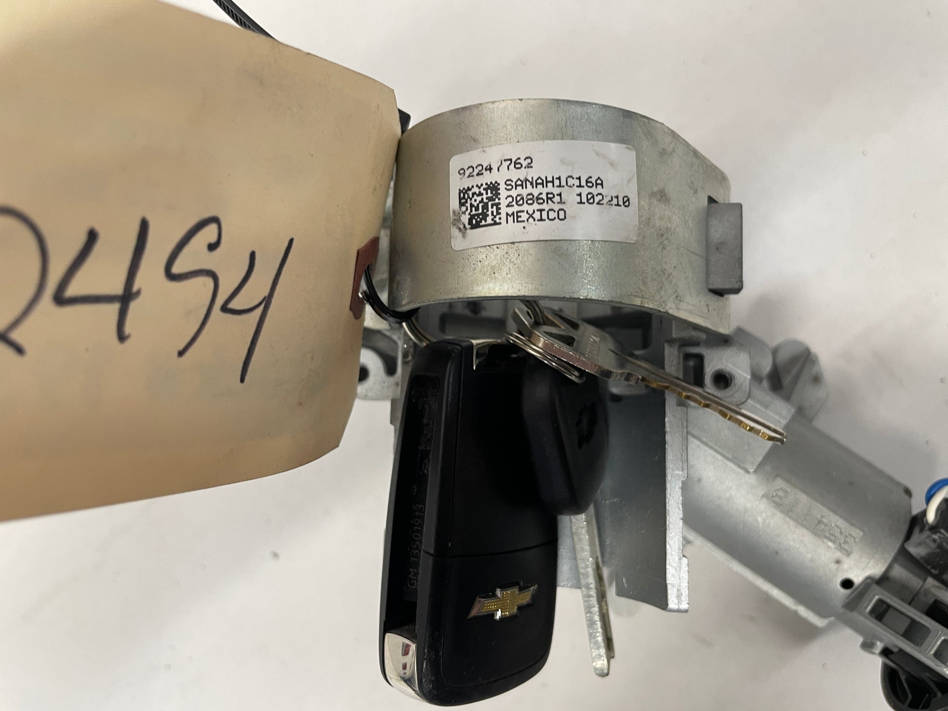 2012 Chevy Camaro SS Complete Steering Column Ignition Lock w/ Key Fob OEM - Day's Parts Yard