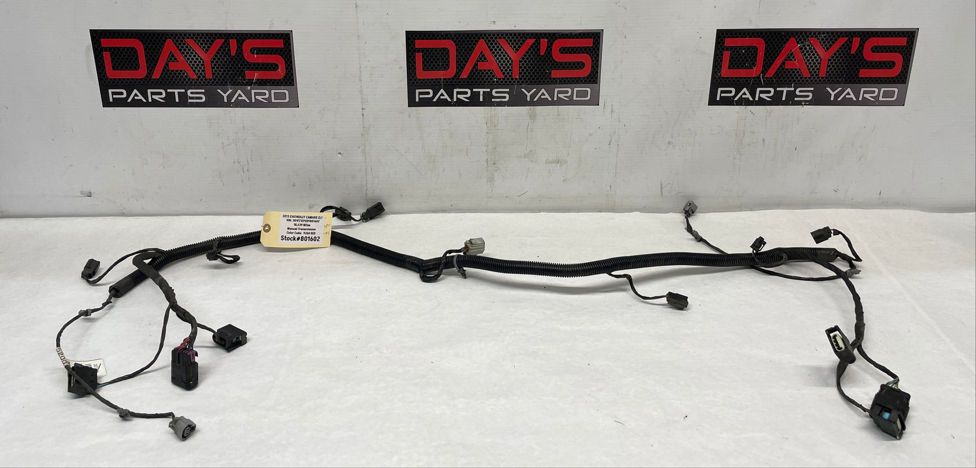2013 Chevy Camaro ZL1 Rear Bumper Wire Wiring Harness OEM - Day's Parts Yard