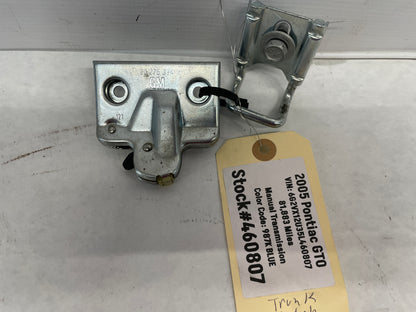 2005 Pontiac GTO Rear Trunk Deck Lid Latch & Striker OEM - Day's Parts Yard