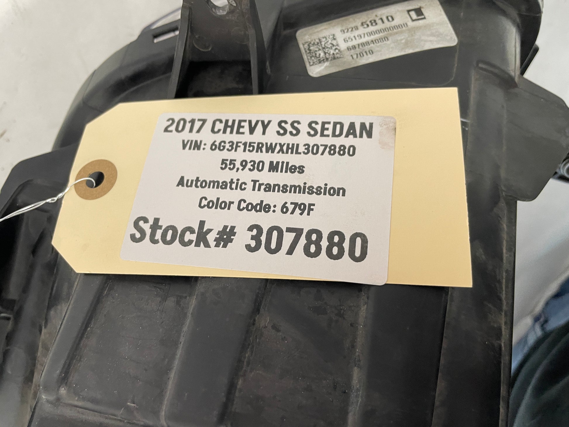 2017 Chevy SS Sedan LH Driver Head Light Lamp Headlight OEM - Day's Parts Yard